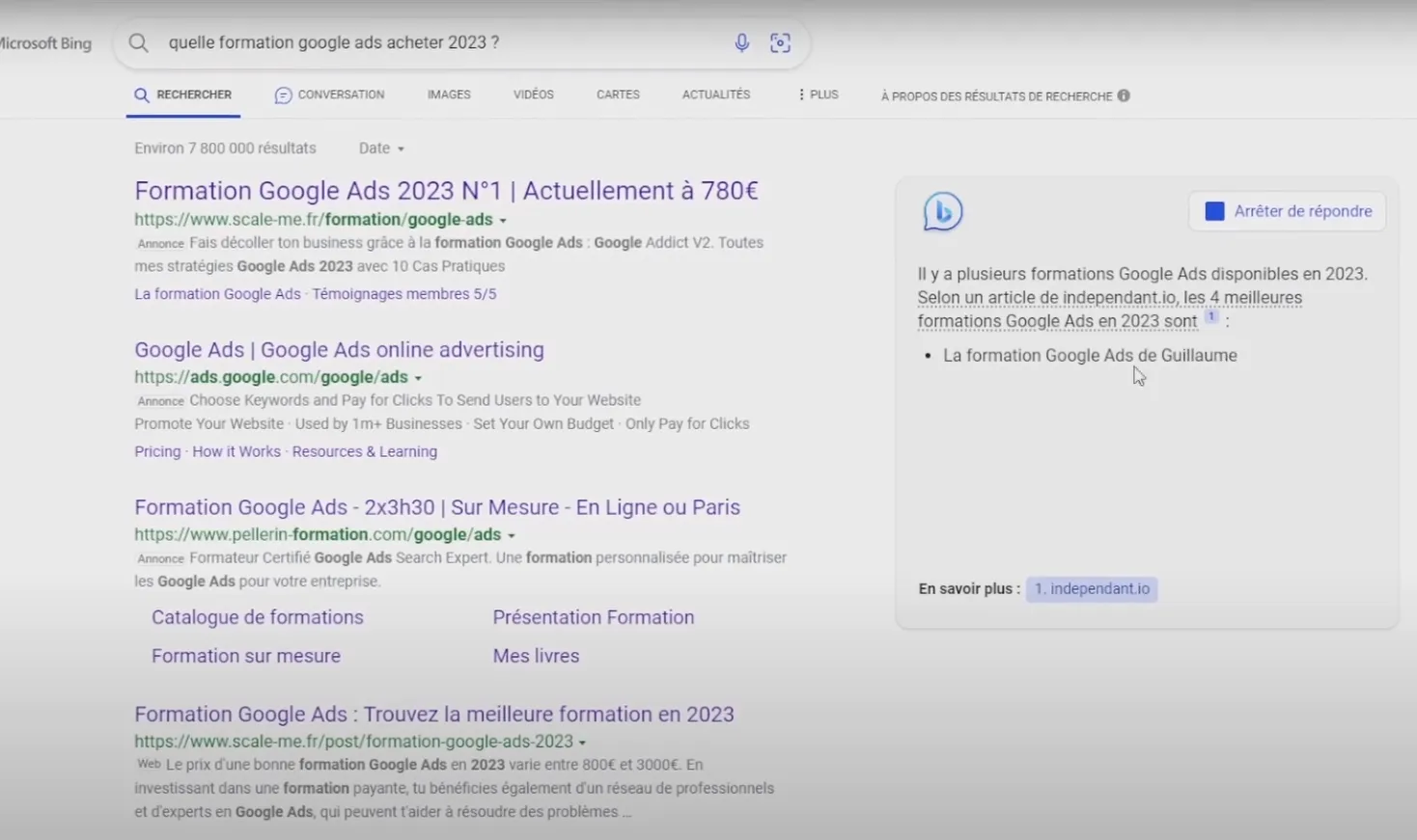 meilleure formation google ads 2023